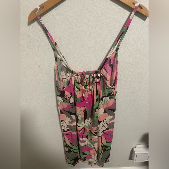 Roxy spring adventure beach mini dress floral size Medium - Picture 3 of 6